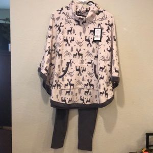 Cuddl Duds 2 piece lounge set size S